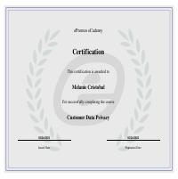 trained and passed the Data Policy training