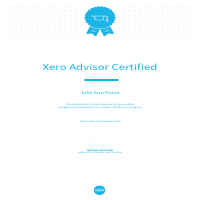 Xero Advisor Certification