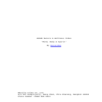 ASEAN Nature and Wellness Video Final Script