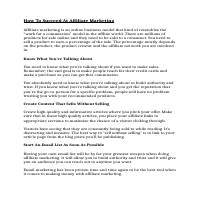 Affiliate Marketing