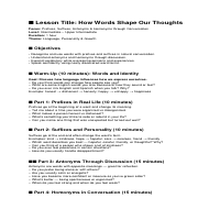 Lesson plan 