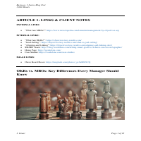 OKRs vs. MBOs: Key Differences