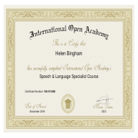 Speech & Language Certificate