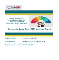 Activity report in USAID funded project