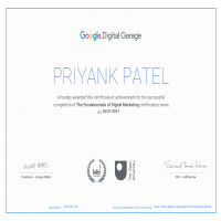 Digital Marketing certificate