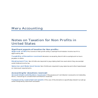Bookkeeping Methodology for Non-Profit Organization