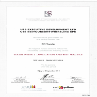 A social media course I completed