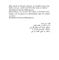 A poetry translation