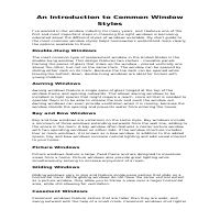 Guest post - An Introduction to Common WindowStyles