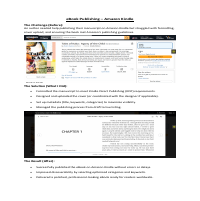 eBook Publishing – Amazon Kindle