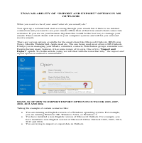 Wrote Article on Import and Export Option in MS Outlook