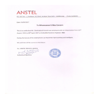 Experience Certificate_Anstel