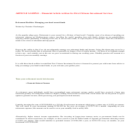 Writing Sample - Educational Personal Finance Article
