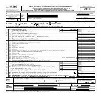 Sample IRS Form 1120S