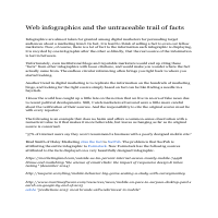 Web infographics and the untraceable trail of facts 