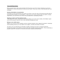 Camping blog sample