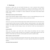 Web content writing (Dental Niche)