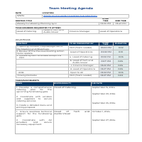 Meeting Agenda