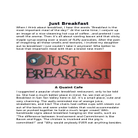 Just Breakfast