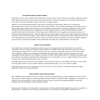 CONTENT FOR A LAW WEBSITE ON DOG BITE INJURY