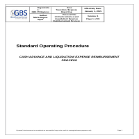 Standard operating procedures documentation