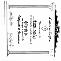 Certificate of Calligraphy