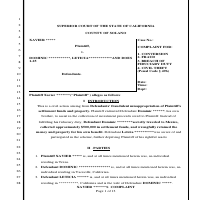 Complaint for fraud ( Client's information redacted)