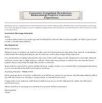 Maintaining Positive Customer Experience
