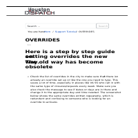 Step by step instructions 