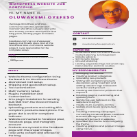WORD WORDPRESS WEBSITE JOB PORTFOLIO