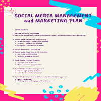 Social Media Management and Marketing Plan
