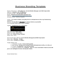Business Branding Template