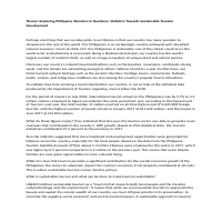Essay on tourism
