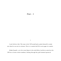 My Novel : First Part