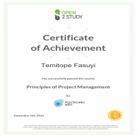 Principles of Project Management Certificate