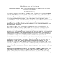 The Mavericks of Business