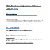 SEO Audit