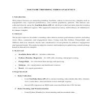 youtube trending  report