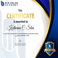 Certificate of Completion MAB Online Academy