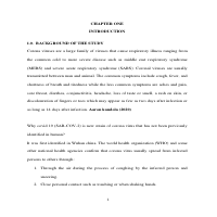 RESEARCH ON CORONA VIRUS 
