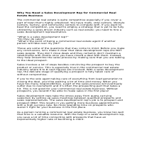 Blogpost for a commercial real estate business