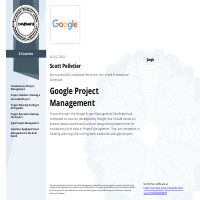 Project Management Certificate
