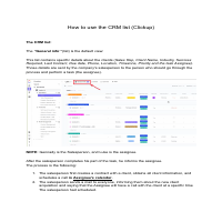 CRM system Guide