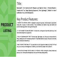 Sample of Product Listing Optimization 