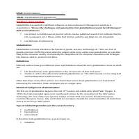 Business studies related work