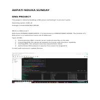 DNS istalation on linux server