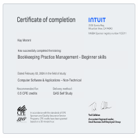 Bookkeeping Practice Management Certificate