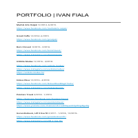 Portfolio, Ivan Fiala