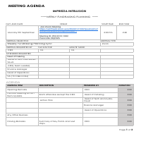 Meeting Agenda