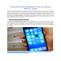 Topic-free up space on your iPhones